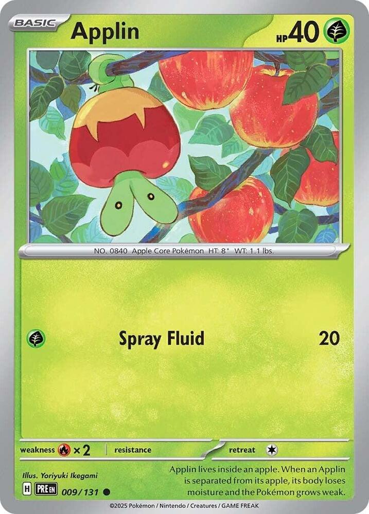 Applin (009/131) [Scarlet & Violet: Prismatic Evolutions] | Jomio and Rueliete's Cards and Comics