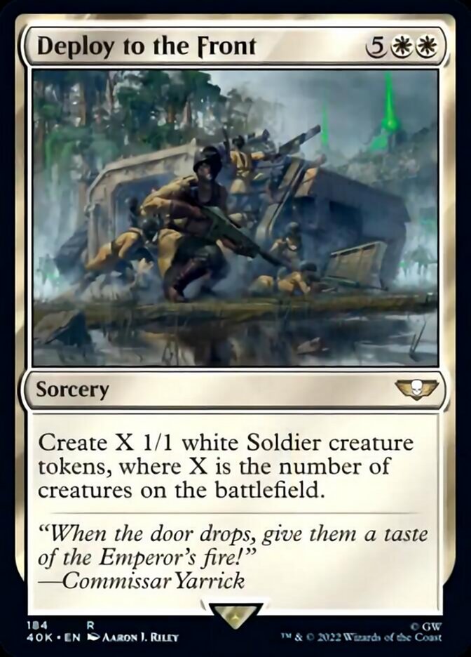 Deploy to the Front (Surge Foil) [Warhammer 40,000] | Jomio and Rueliete's Cards and Comics