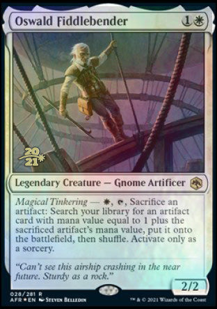 Oswald Fiddlebender [Dungeons & Dragons: Adventures in the Forgotten Realms Prerelease Promos] | Jomio and Rueliete's Cards and Comics
