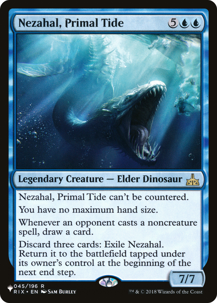 Nezahal, Primal Tide [The List] | Jomio and Rueliete's Cards and Comics