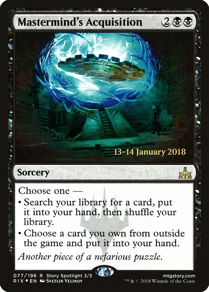 Mastermind's Acquisition [Rivals of Ixalan Prerelease Promos] | Jomio and Rueliete's Cards and Comics