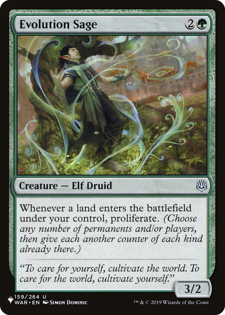 Evolution Sage [The List] | Jomio and Rueliete's Cards and Comics