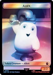 Alien // Food (0059) Double-Sided Token (Surge Foil) [Doctor Who Tokens] | Jomio and Rueliete's Cards and Comics