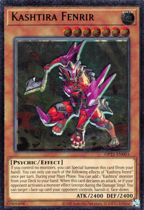 Kashtira Fenrir [OP21-EN003] Ultimate Rare | Jomio and Rueliete's Cards and Comics