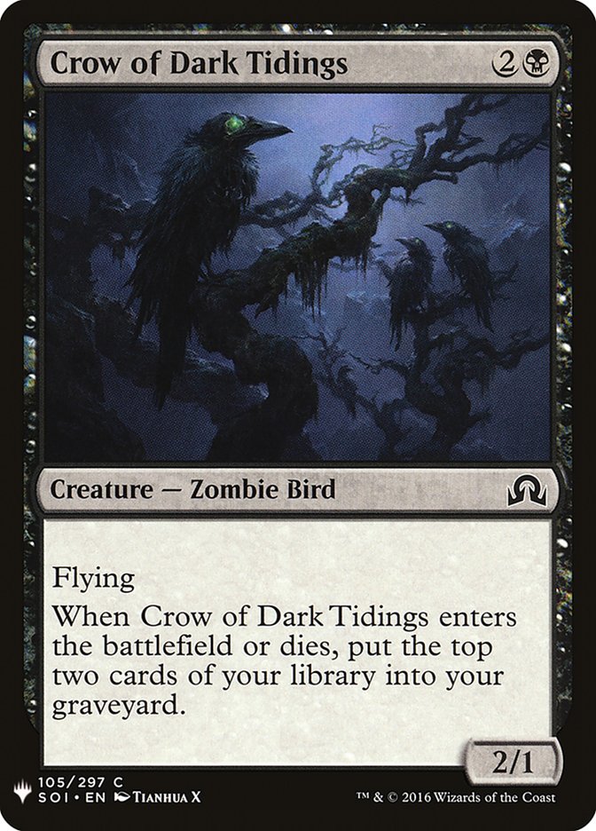 Crow of Dark Tidings [Mystery Booster] | Jomio and Rueliete's Cards and Comics
