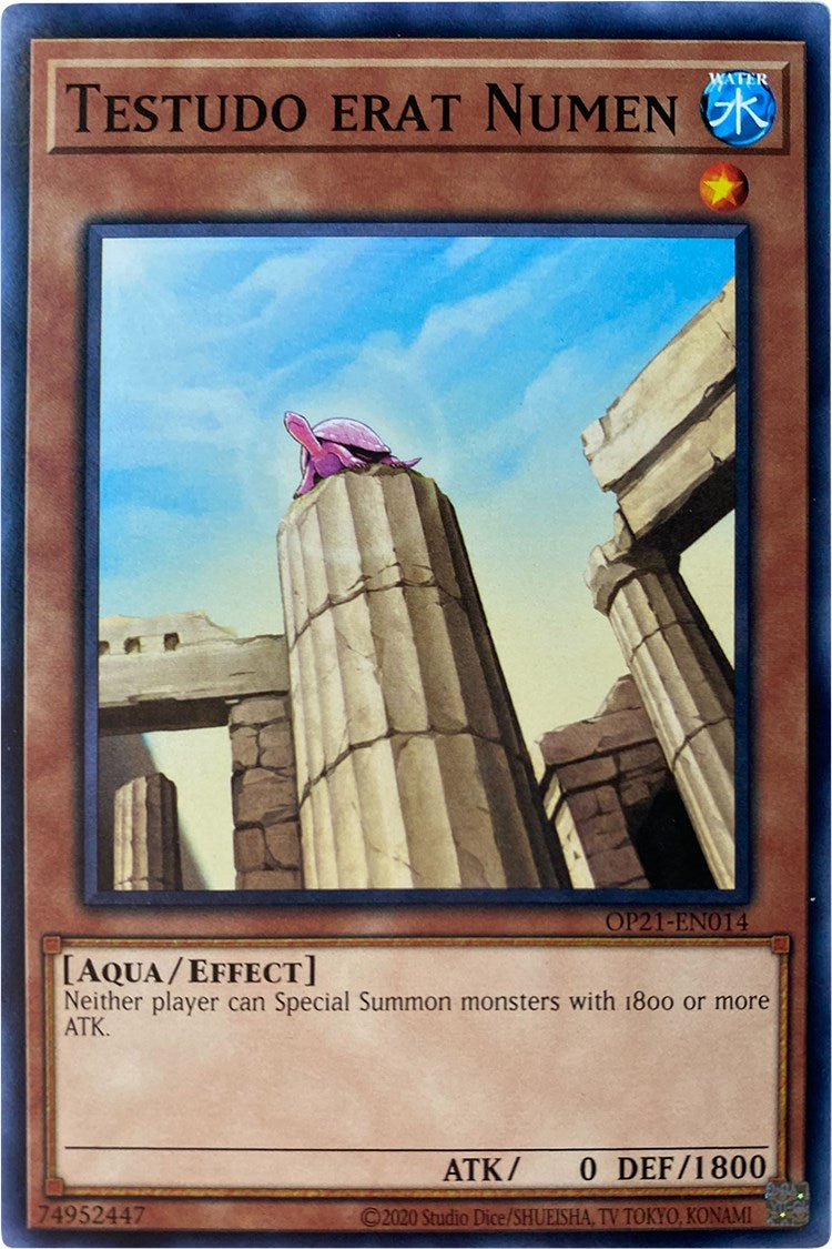 Testudo erat Numen [OP21-EN014] Common | Jomio and Rueliete's Cards and Comics