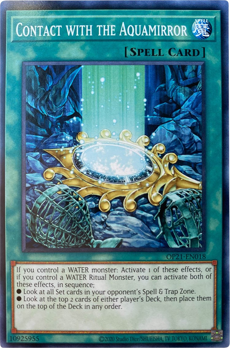 Contact with the Aquamirror [OP21-EN018] Common | Jomio and Rueliete's Cards and Comics