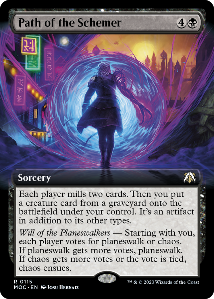 Path of the Schemer (Extended Art) [March of the Machine Commander] | Jomio and Rueliete's Cards and Comics