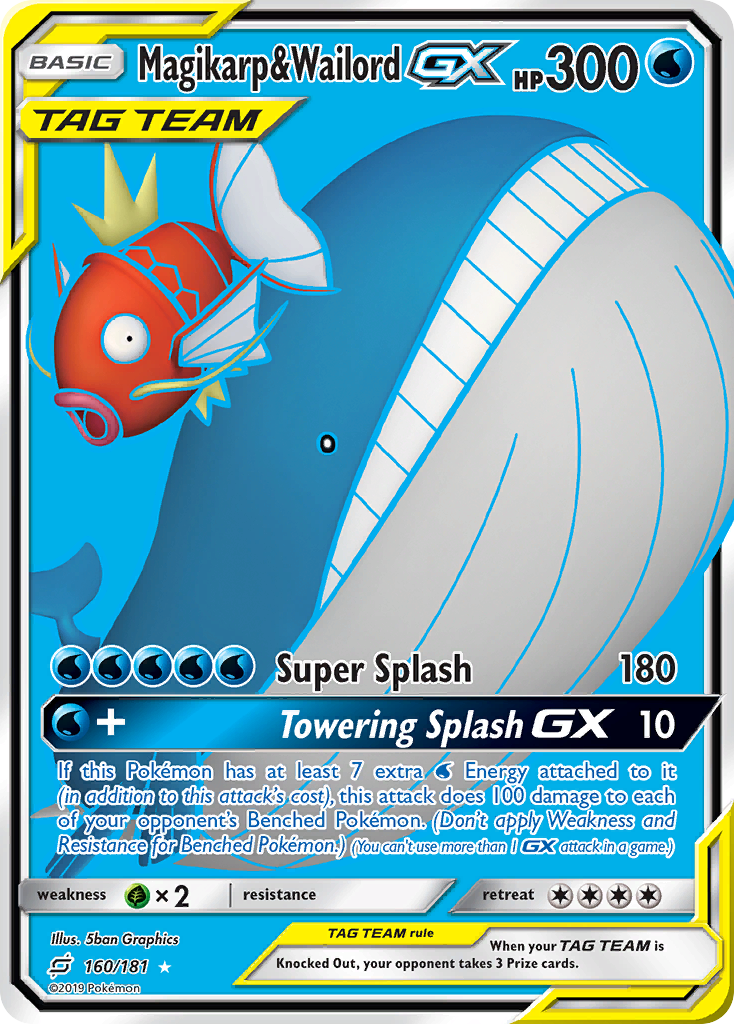 Magikarp & Wailord GX (160/181) [Sun & Moon: Team Up] | Jomio and Rueliete's Cards and Comics