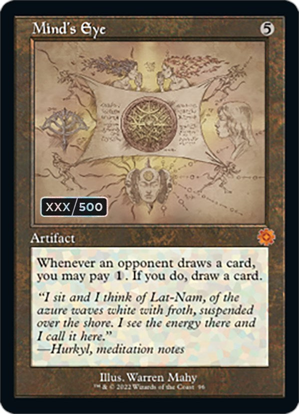 Mind's Eye (Retro Schematic) (Serialized) [The Brothers' War Retro Artifacts] | Jomio and Rueliete's Cards and Comics