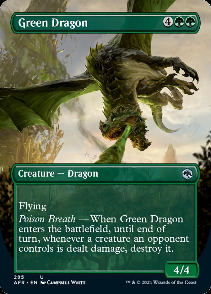 Green Dragon (Borderless Alternate Art) [Dungeons & Dragons: Adventures in the Forgotten Realms] | Jomio and Rueliete's Cards and Comics