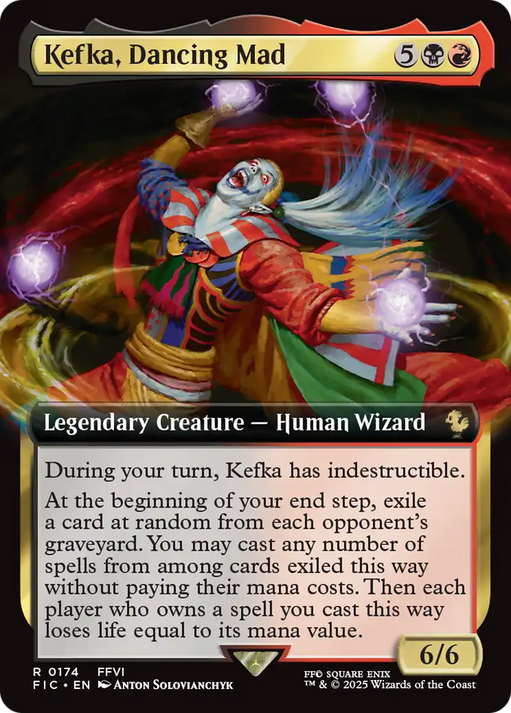 Kefka, Dancing Mad (Extended Art) [FINAL FANTASY Commander] | Jomio and Rueliete's Cards and Comics
