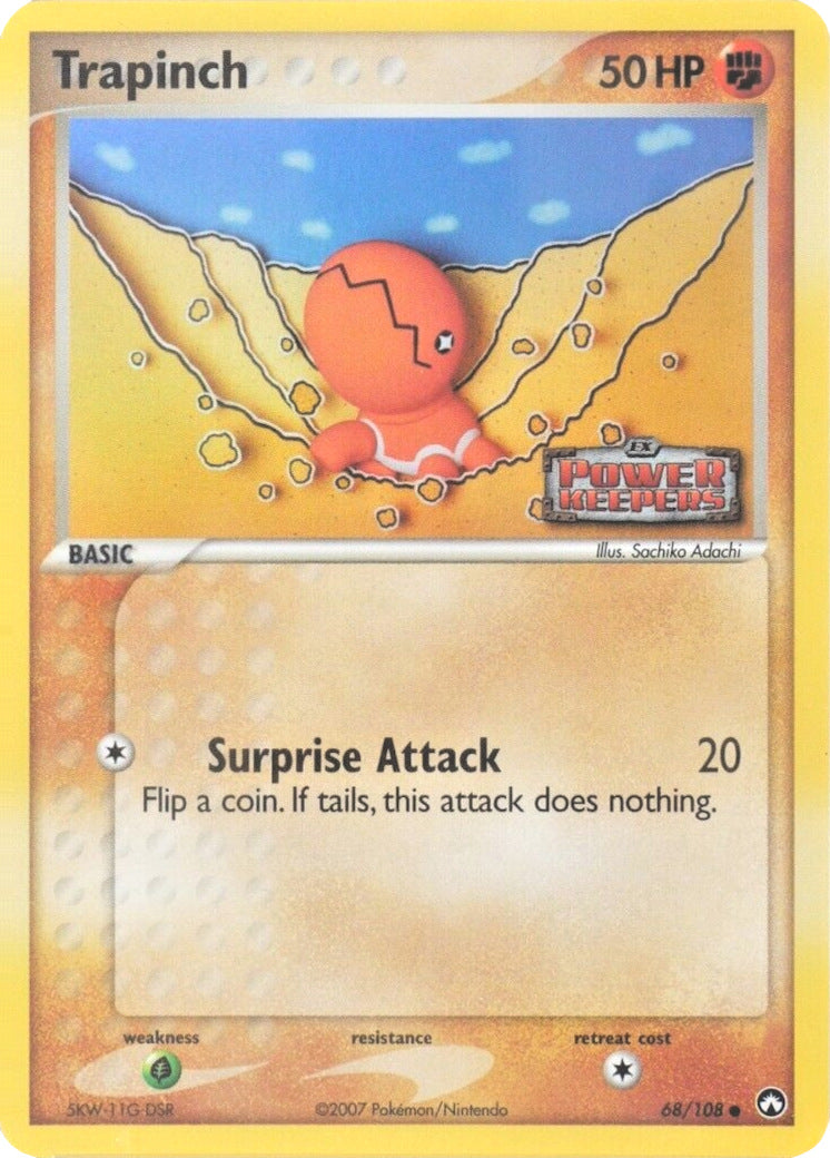 Trapinch (68/108) (Stamped) [EX: Power Keepers] | Jomio and Rueliete's Cards and Comics