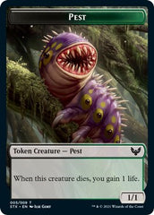 Elemental // Pest Double-Sided Token [Strixhaven: School of Mages Tokens] | Jomio and Rueliete's Cards and Comics