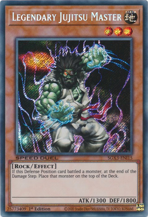 Legendary Jujitsu Master [SGX3-ENI15] Secret Rare | Jomio and Rueliete's Cards and Comics