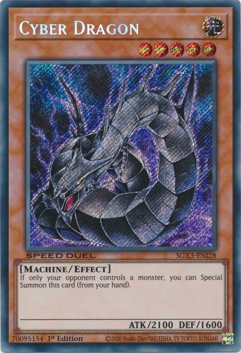 Cyber Dragon [SGX3-ENI28] Secret Rare | Jomio and Rueliete's Cards and Comics