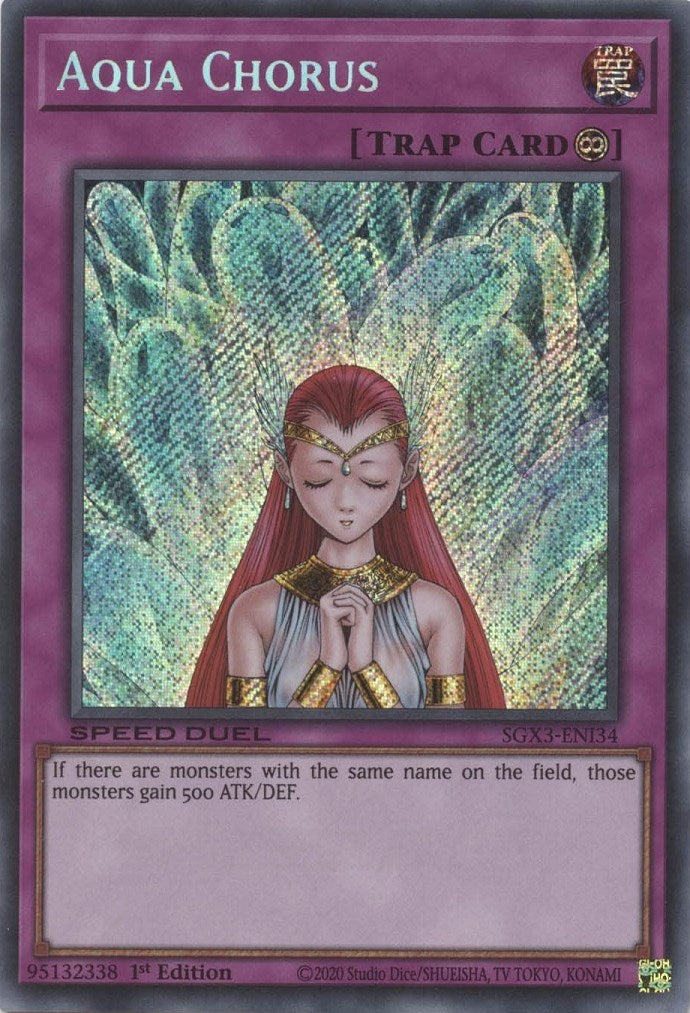 Aqua Chorus [SGX3-ENI34] Secret Rare | Jomio and Rueliete's Cards and Comics