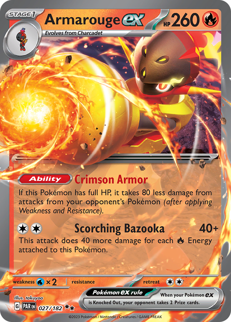 Armarouge ex (027/182) [Scarlet & Violet: Paradox Rift] | Jomio and Rueliete's Cards and Comics