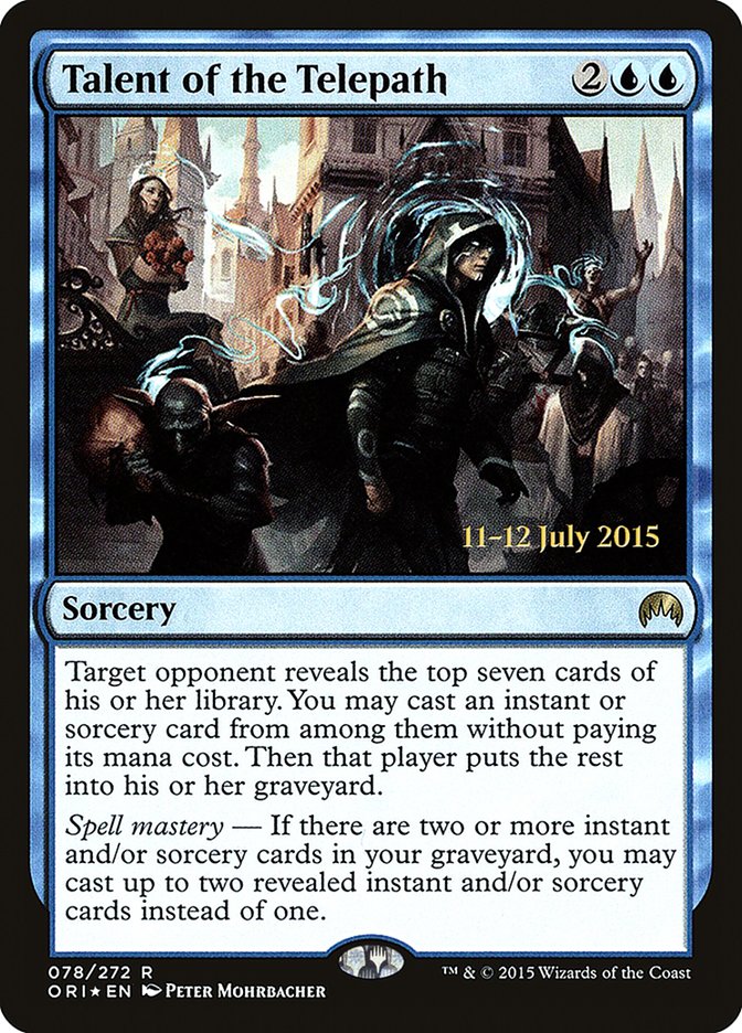 Talent of the Telepath [Magic Origins Prerelease Promos] | Jomio and Rueliete's Cards and Comics