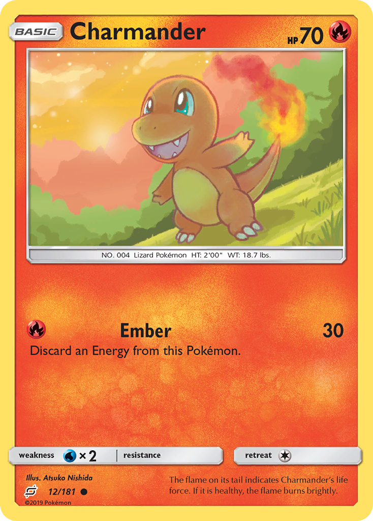 Charmander (12/181) [Sun & Moon: Team Up] | Jomio and Rueliete's Cards and Comics