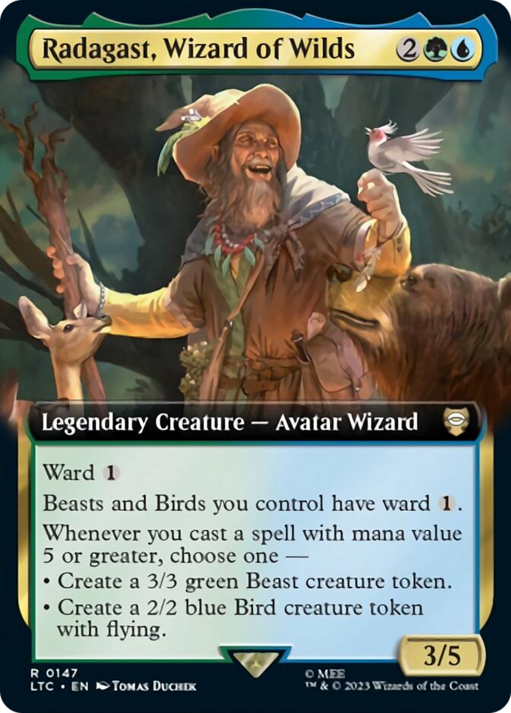 Radagast, Wizard of Wilds (Extended Art) [The Lord of the Rings: Tales of Middle-Earth Commander] | Jomio and Rueliete's Cards and Comics