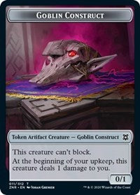 Goblin Construct // Illusion Double-Sided Token [Zendikar Rising Tokens] | Jomio and Rueliete's Cards and Comics