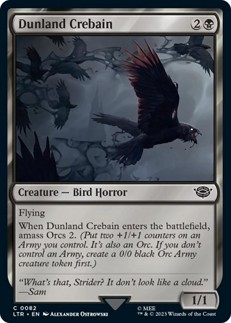 Dunland Crebain [The Lord of the Rings: Tales of Middle-Earth] | Jomio and Rueliete's Cards and Comics