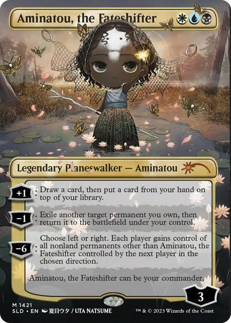 Aminatou, the Fateshifter (Rainbow Foil) [Secret Lair Drop Series] | Jomio and Rueliete's Cards and Comics