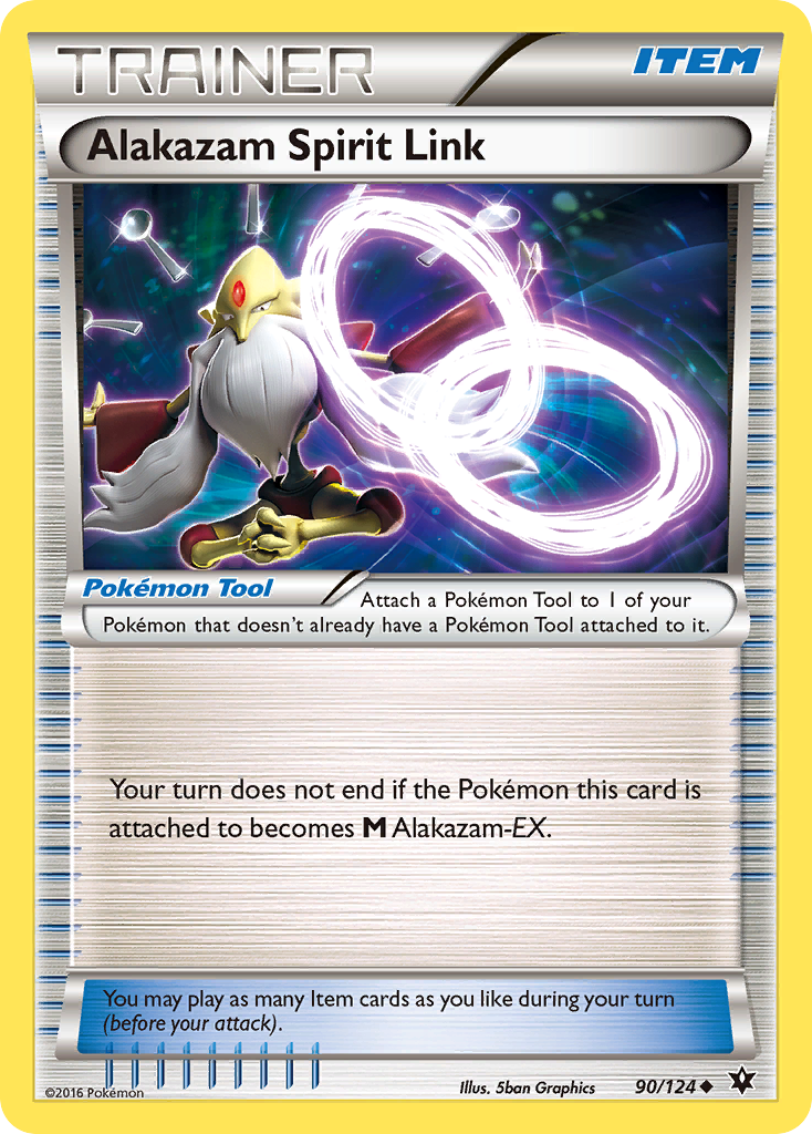 Alakazam Spirit Link (90/124) [XY: Fates Collide] | Jomio and Rueliete's Cards and Comics