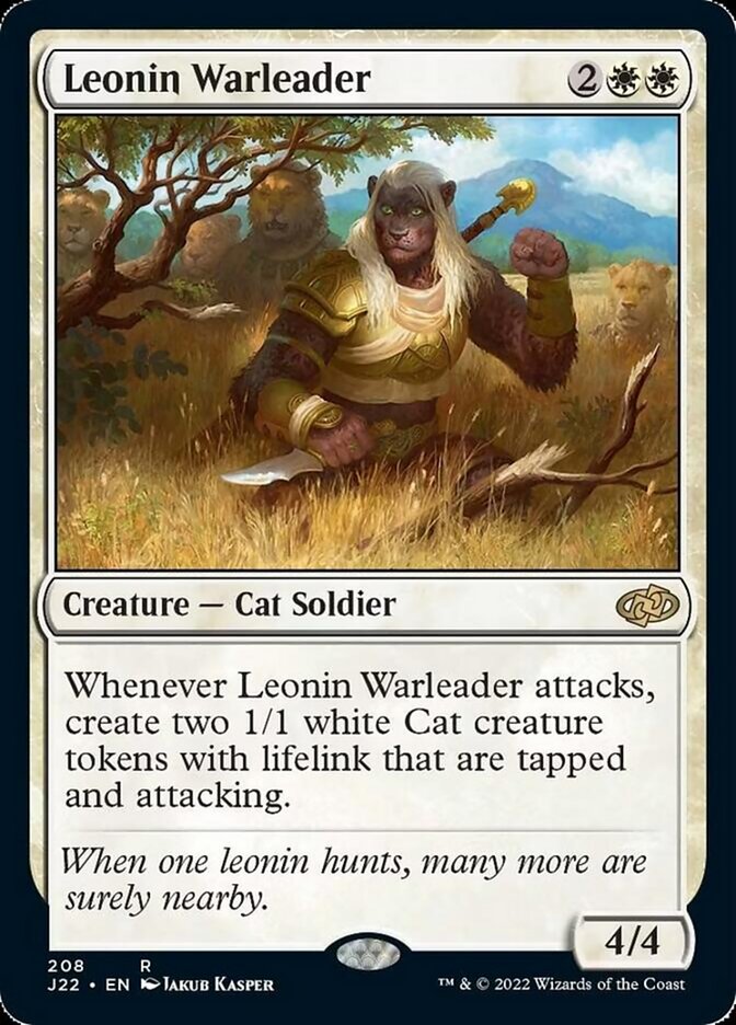 Leonin Warleader [Jumpstart 2022] | Jomio and Rueliete's Cards and Comics