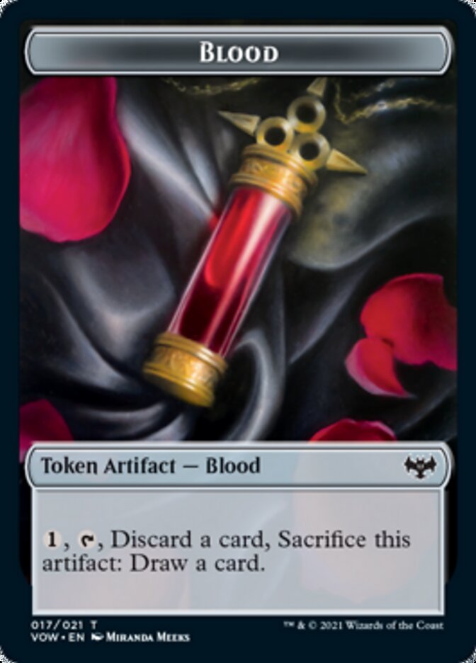 Blood // Spirit (002) Double-Sided Token [Innistrad: Crimson Vow Tokens] | Jomio and Rueliete's Cards and Comics
