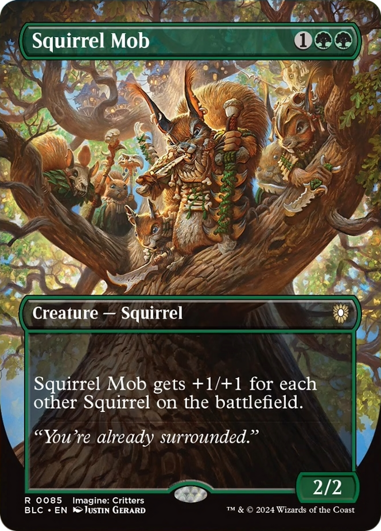 Squirrel Mob (Borderless) [Bloomburrow Commander] | Jomio and Rueliete's Cards and Comics