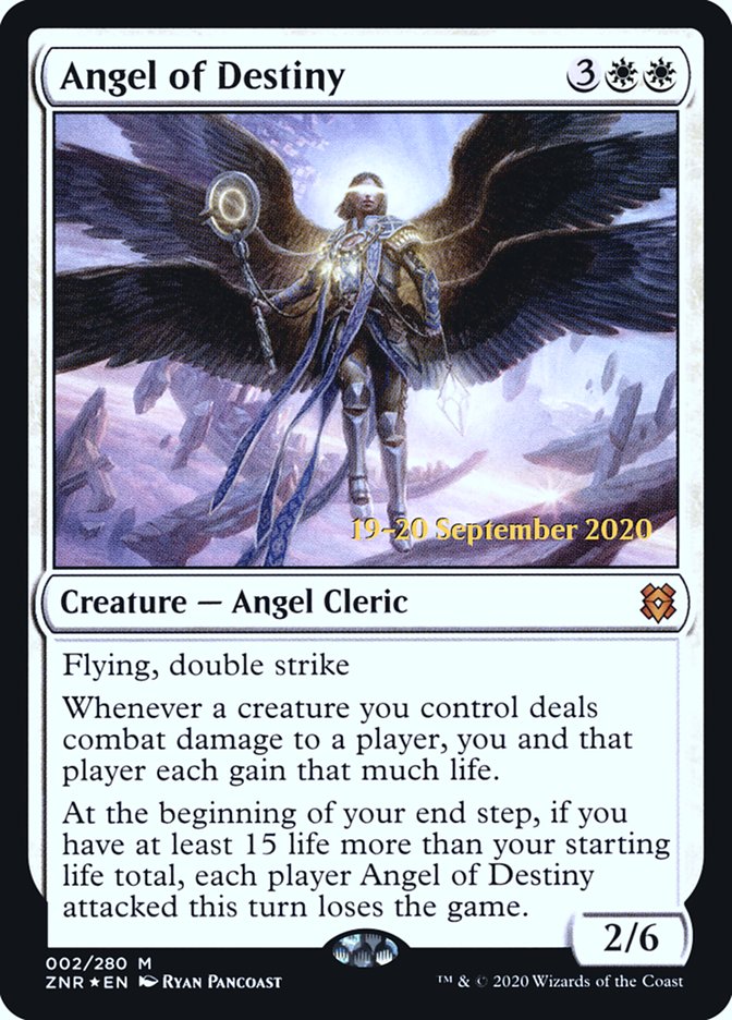 Angel of Destiny [Zendikar Rising Prerelease Promos] | Jomio and Rueliete's Cards and Comics