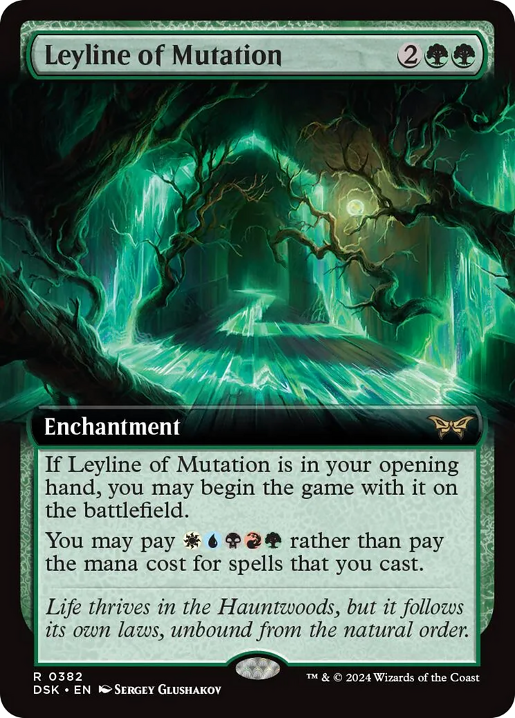 Leyline of Mutation (Extended Art) [Duskmourn: House of Horror] | Jomio and Rueliete's Cards and Comics