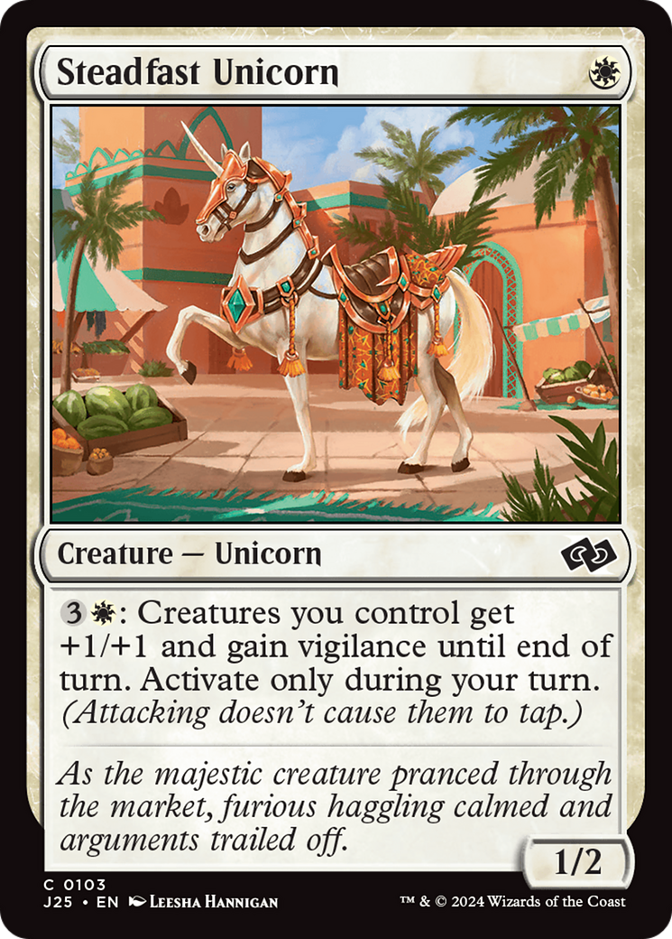 Steadfast Unicorn [Foundations Jumpstart] | Jomio and Rueliete's Cards and Comics
