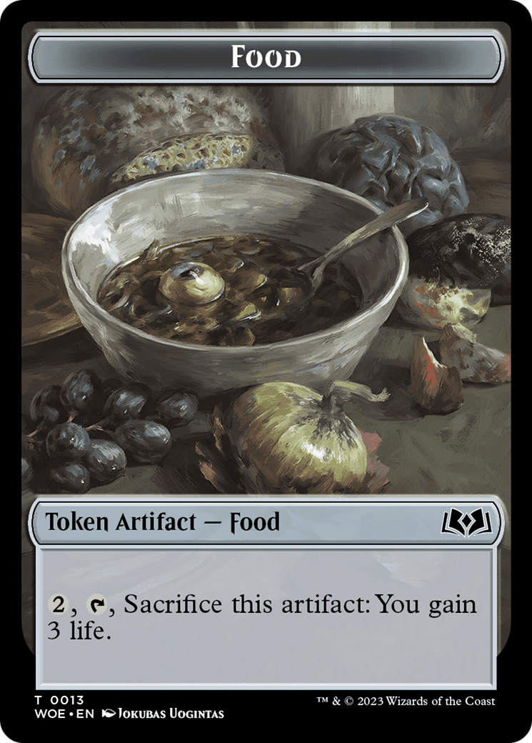 Treasure // Food (0013) Double-Sided Token [Wilds of Eldraine Tokens] | Jomio and Rueliete's Cards and Comics