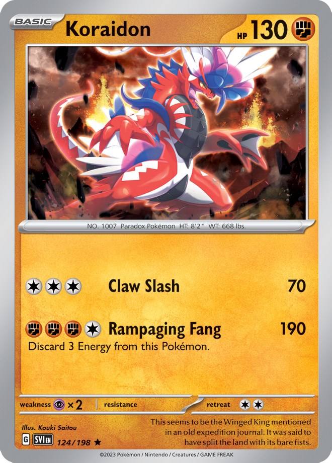 Koraidon (124/198) (Theme Deck Exclusive) [Scarlet & Violet: Black Star Promos] | Jomio and Rueliete's Cards and Comics