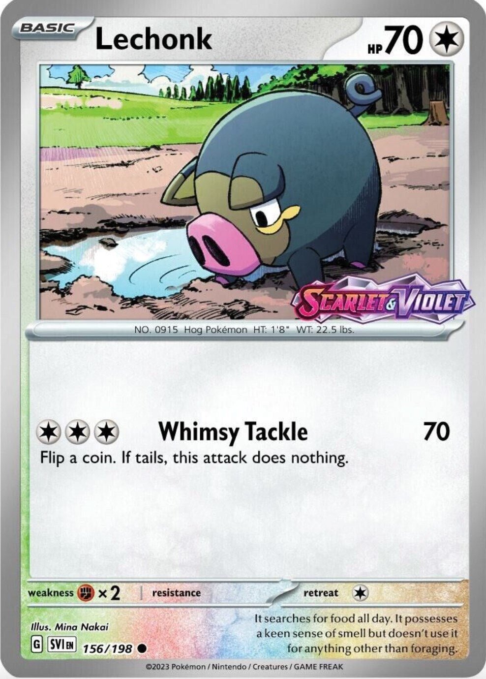 Lechonk (156/198) (Best Buy Promo) [Scarlet & Violet: Base Set] | Jomio and Rueliete's Cards and Comics