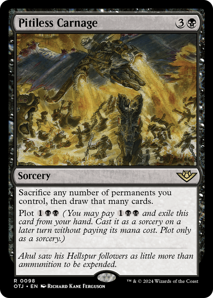 Pitiless Carnage [Outlaws of Thunder Junction] | Jomio and Rueliete's Cards and Comics