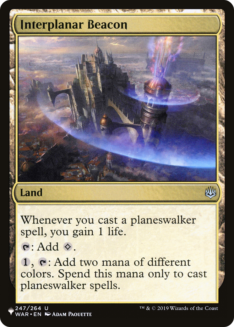 Interplanar Beacon [The List] | Jomio and Rueliete's Cards and Comics