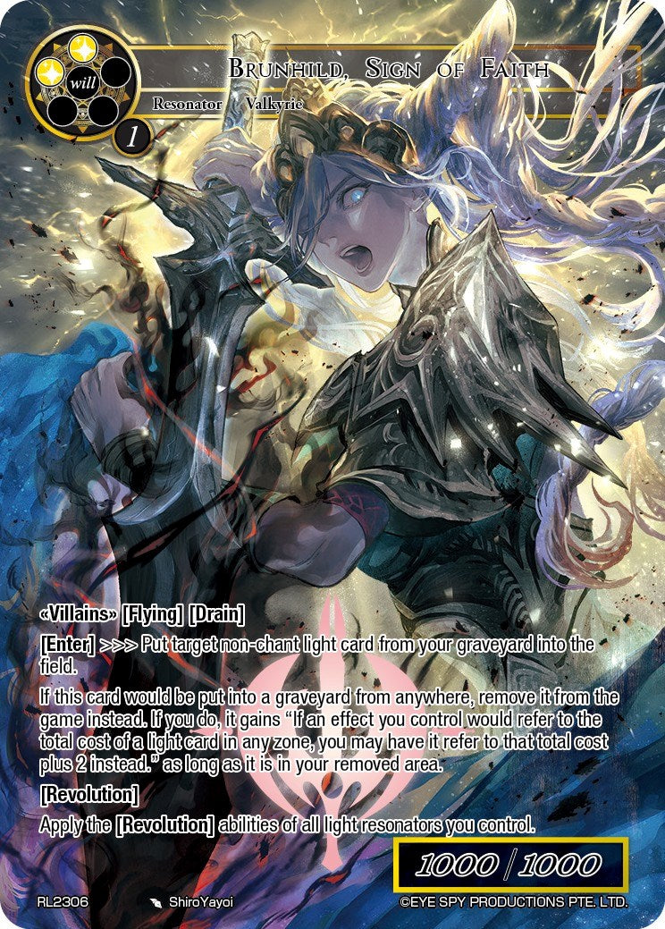 Brunhild, Sign of Faith (RL2306) [Promo Cards] | Jomio and Rueliete's Cards and Comics