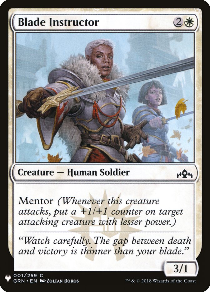 Blade Instructor [Mystery Booster] | Jomio and Rueliete's Cards and Comics
