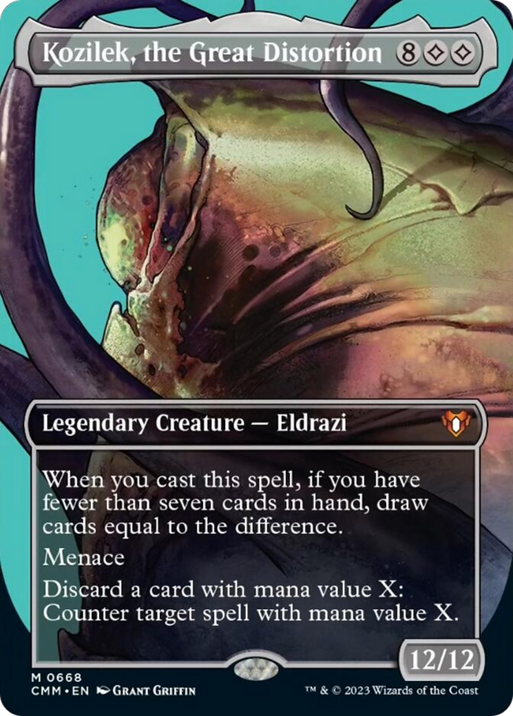 Kozilek, the Great Distortion (Borderless Profile) [Commander Masters] | Jomio and Rueliete's Cards and Comics