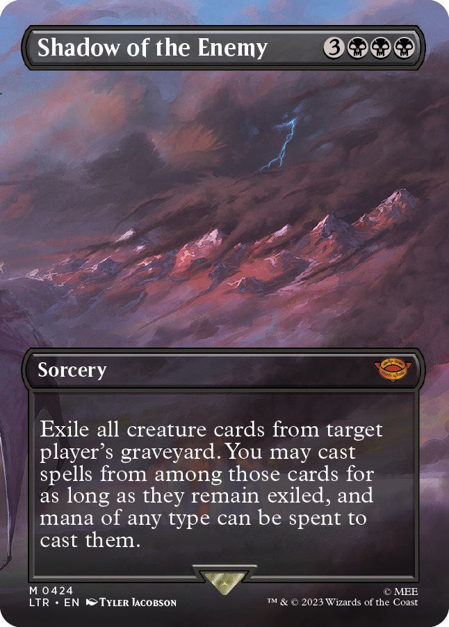 Shadow of the Enemy (Borderless Alternate Art) [The Lord of the Rings: Tales of Middle-Earth] | Jomio and Rueliete's Cards and Comics