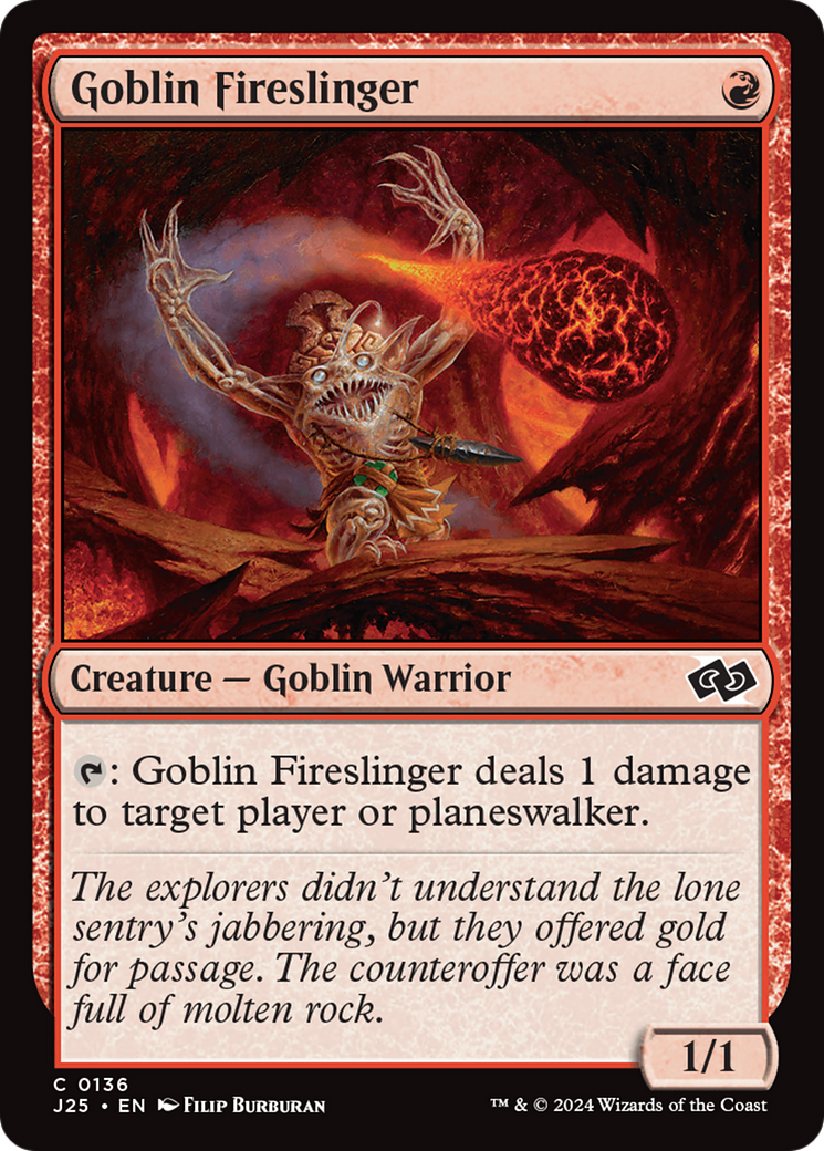 Goblin Fireslinger [Foundations Jumpstart] | Jomio and Rueliete's Cards and Comics