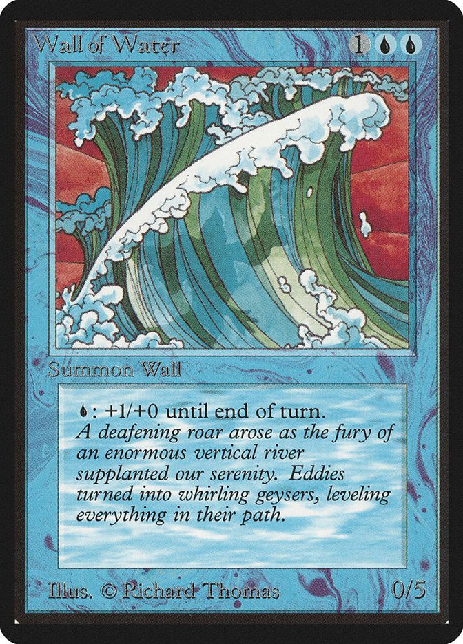Wall of Water [Beta Edition] | Jomio and Rueliete's Cards and Comics