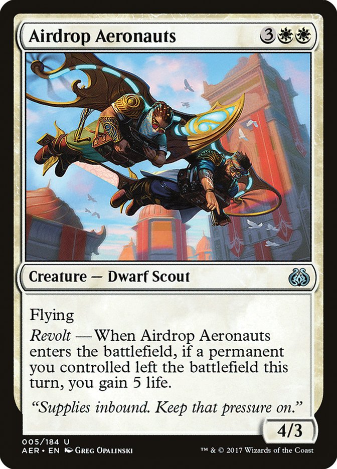 Airdrop Aeronauts [Aether Revolt] | Jomio and Rueliete's Cards and Comics