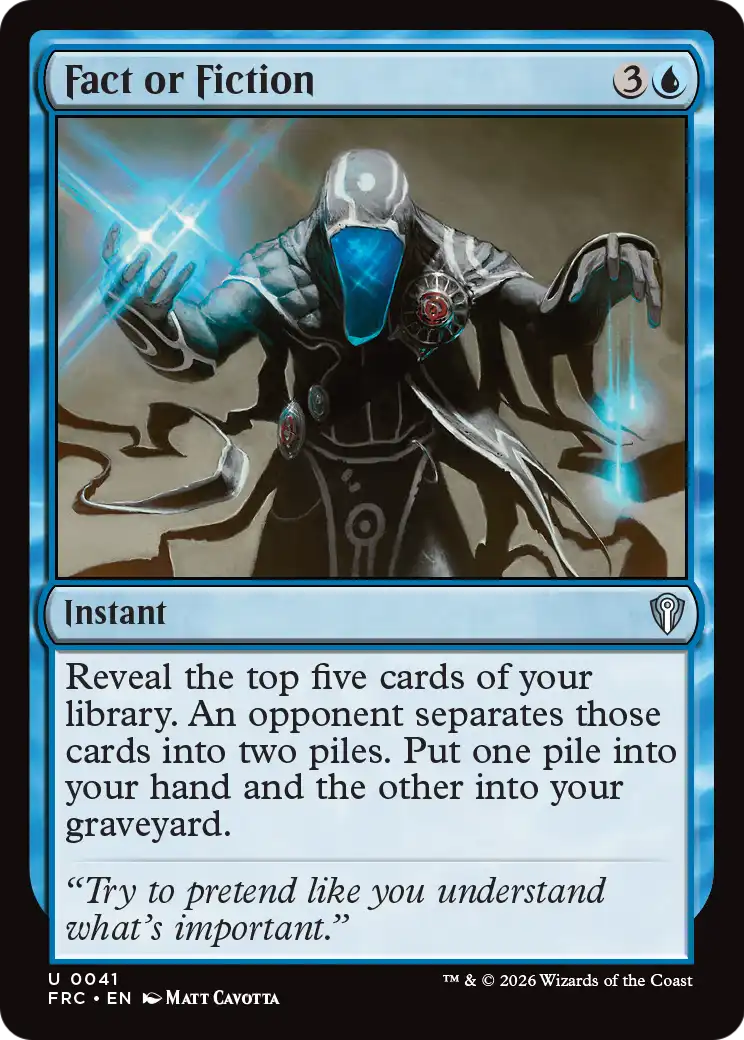 Fact or Fiction [Reality Fracture Commander] | Jomio and Rueliete's Cards and Comics