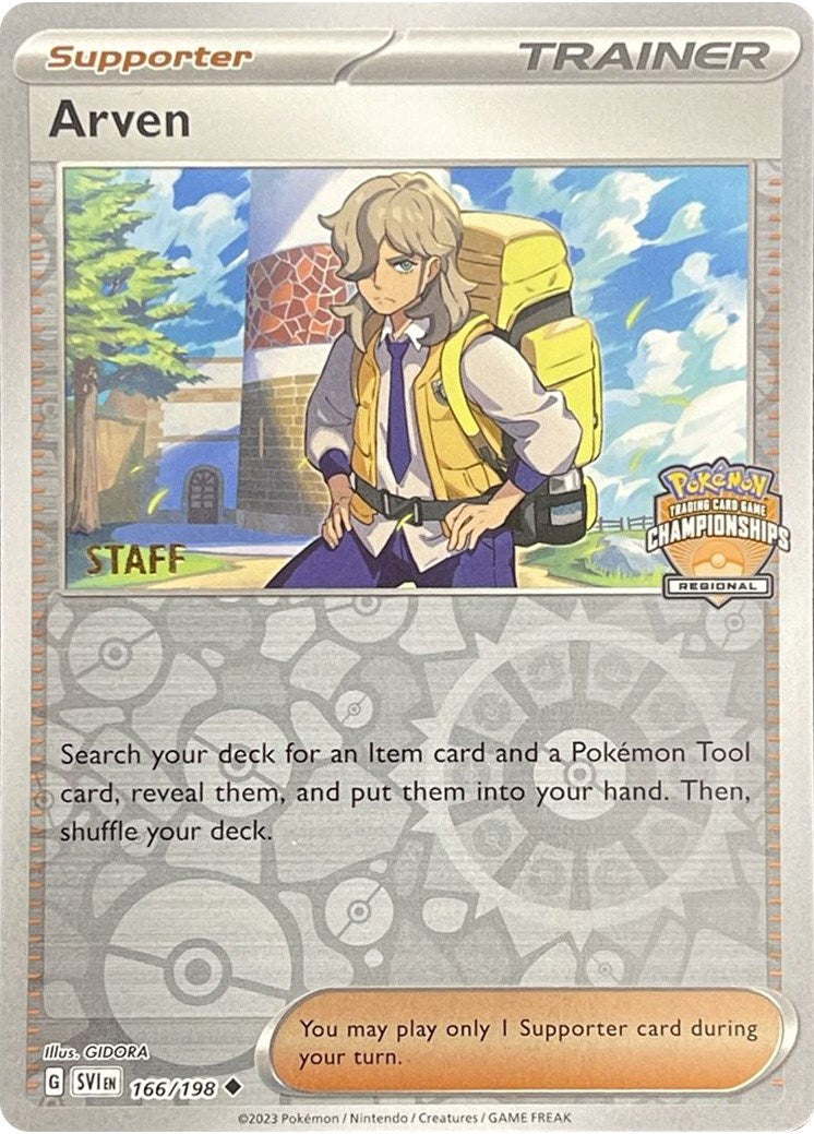 Arven (166/198) (Staff Regional Championships) [League & Championship Cards] | Jomio and Rueliete's Cards and Comics