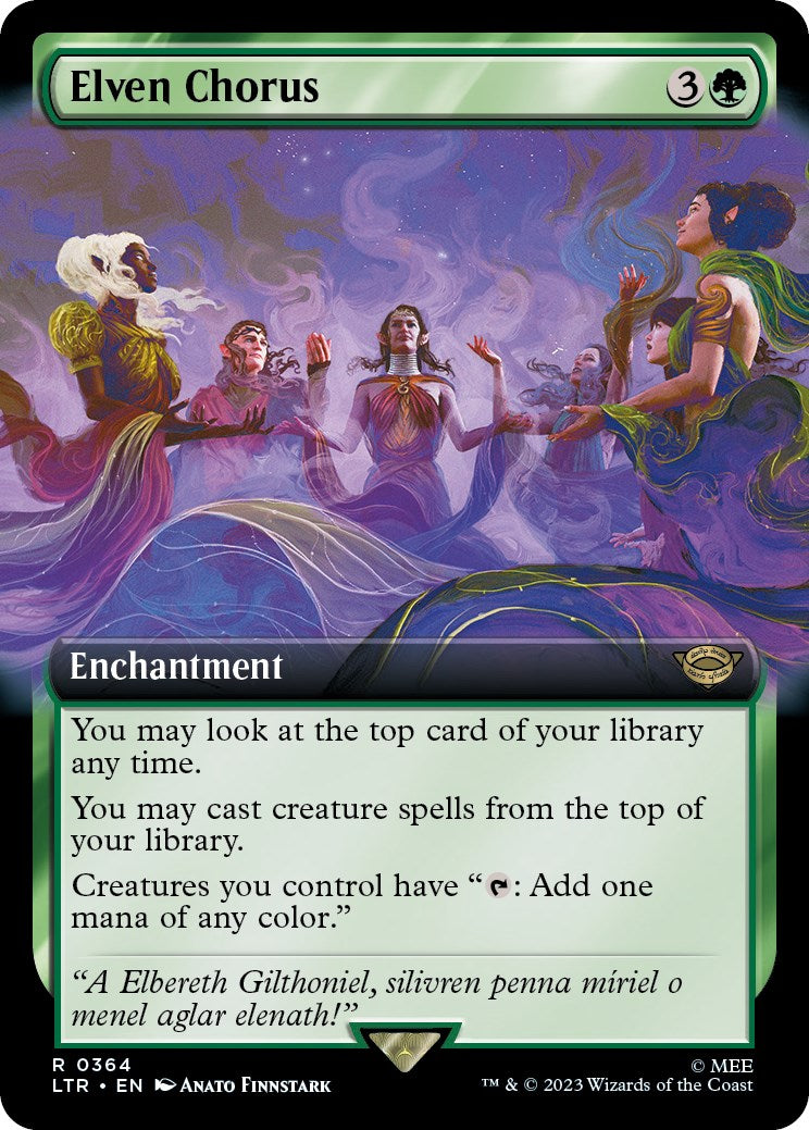 Elven Chorus (Extended Art) [The Lord of the Rings: Tales of Middle-Earth] | Jomio and Rueliete's Cards and Comics